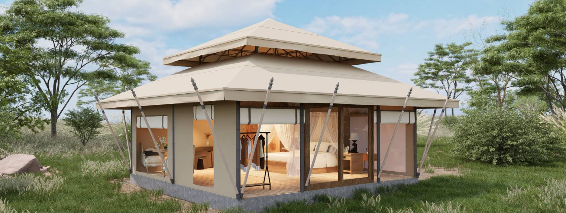 呼图壁县户外野奢帐篷